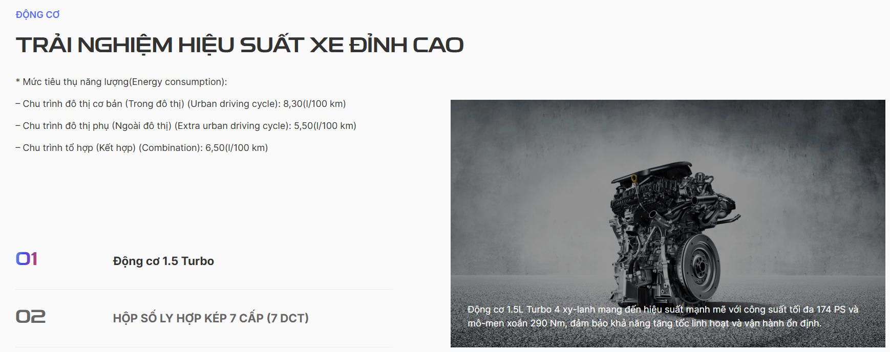 Động cơ xe new coolray